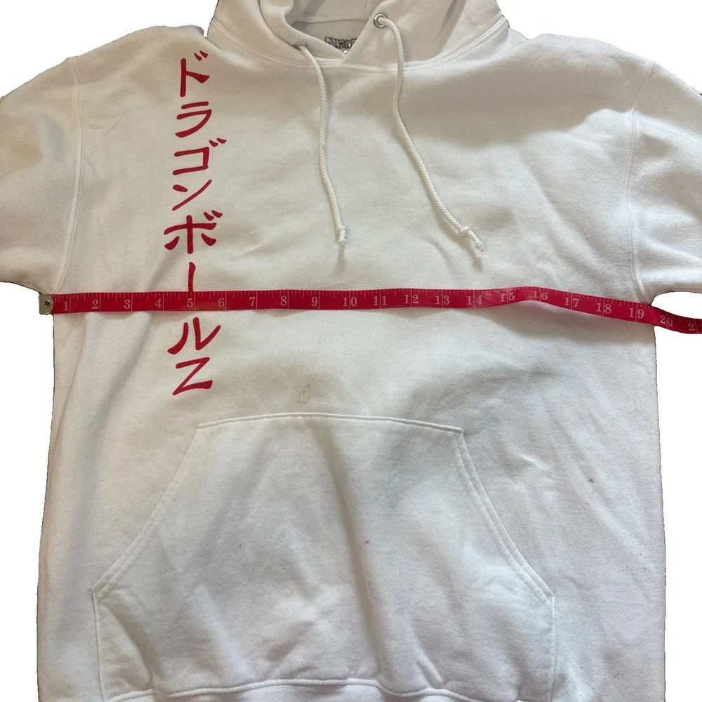 Dragon Ball Z Shenron White Hoodie Mens Small Graphic Pullover Toei Animation
